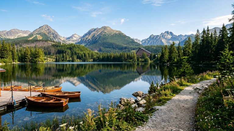 Hiking in the High Tatras: Beginner Trails, Strbske Pleso & Mountain Huts (AI Generated Image)