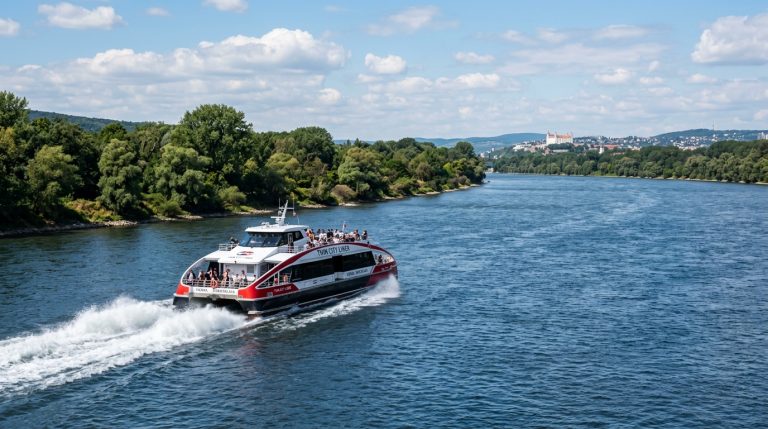 Vienna to Bratislava by Boat: Complete Twin City Liner Danube Guide (AI Generated Image)