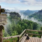 Tschechien Grenzgebiet Czech border region landscape and trail guide (AI Generated Image)