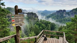 Tschechien Grenzgebiet Czech border region landscape and trail guide (AI Generated Image)